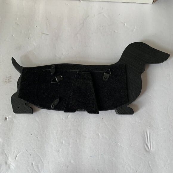Isaac Jacobs Double 2x2 Resin Sentiments DACHSHUND DOG PICTURE FRAME BLACK - Picture 4 of 5